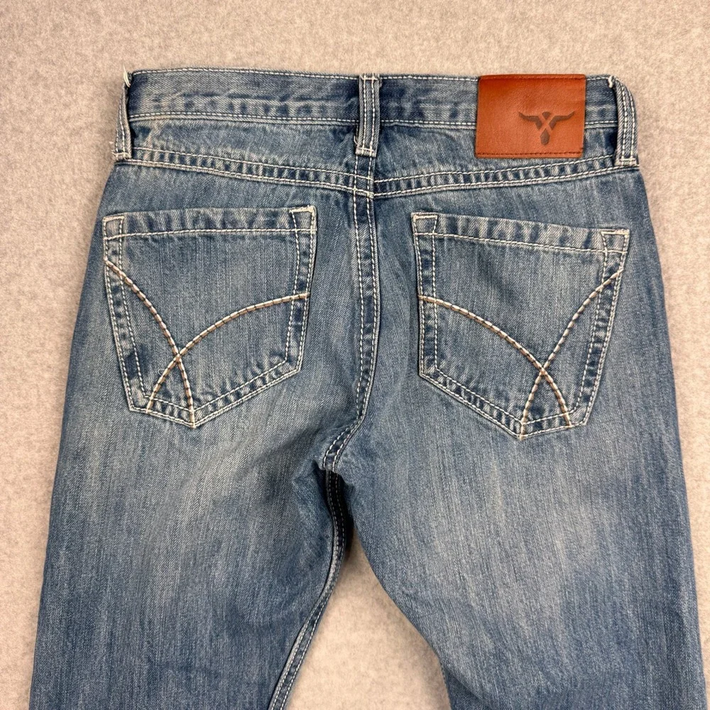 Wrangler 20X Jeans Mens 28x30 Bootcut Distressed Western Cowboy Rodeo 1042MWXLB